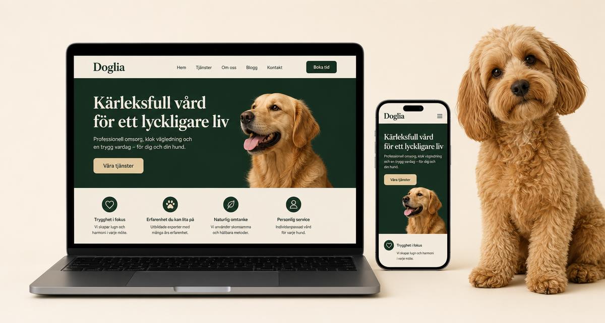 Doglia-appen med hundprofil och journal